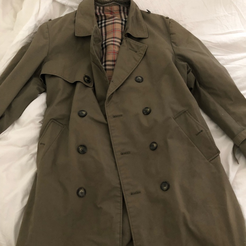 Bradley Jons Trench Coat Green Medium/Large